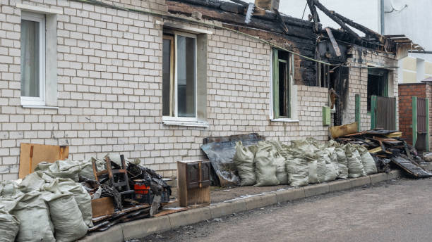 Professional Soot Cleanup technician working in Denton, MD
